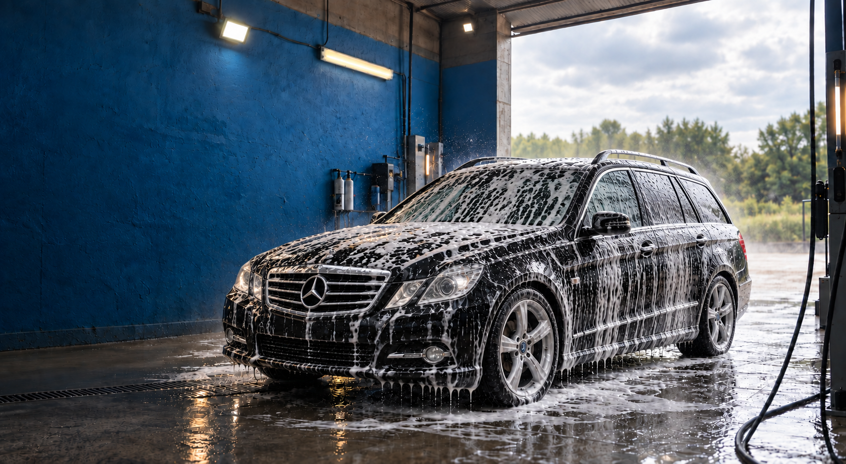 Чистий автомобіль після мийки в Баранівці